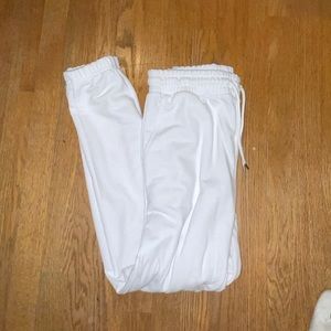 Brand new white sweatpants